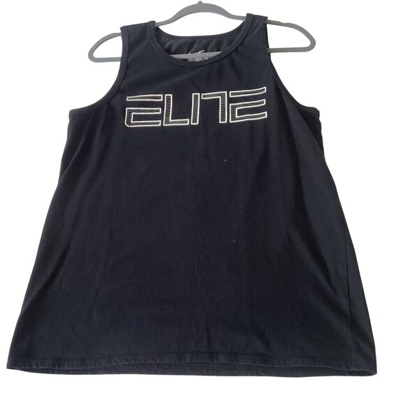 Nike Dri-Fit Black Elite Sleeveless Athletic Womens Tank Top M - Picture 1 of 8
